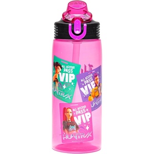 image:imageZak Designs Mattel Hot Wheels Sage 16oz LeakProof Straw Kids Water BottleKPop Demon Hunters Huntrix Pink