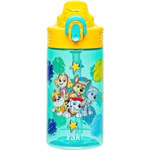 image:imageZak Designs Mattel Hot Wheels Sage 16oz LeakProof Straw Kids Water BottlePAW Patrol Chase  Marshall  Skye  Rubble  Everest