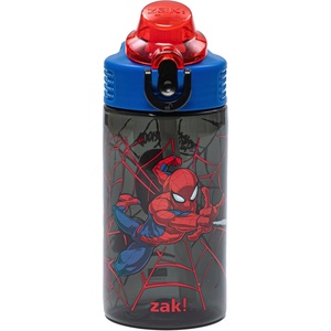image:imageZak Designs Mattel Hot Wheels Sage 16oz LeakProof Straw Kids Water BottleSpiderMan