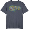 image:imageHot Wheels  Go Fast Cloud Logo TShirtHeather Blue