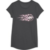 image:imageHot Wheels  Pink Flaming Tire TShirtDark Heather Grey
