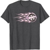 image:imageHot Wheels  Pink Flaming Tire TShirtDark Heather Grey