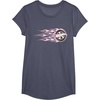 image:imageHot Wheels  Pink Flaming Tire TShirtHeather Blue