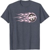 image:imageHot Wheels  Pink Flaming Tire TShirtHeather Blue