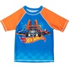 image:imageHot Wheels Boys 2Piece Swimwear Rash Guard and Swim Trunks Set Toddler to Big KidBlue