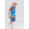 image:imageHot Wheels Boys 2Piece Swimwear Rash Guard and Swim Trunks Set Toddler to Big KidBlue