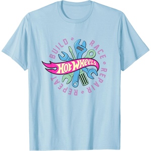 image:imageHot Wheels  Build Race Repair Repeat TShirtBaby Blue