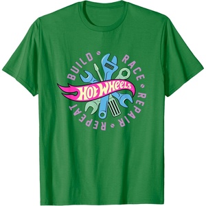image:imageHot Wheels  Build Race Repair Repeat TShirtKelly Green