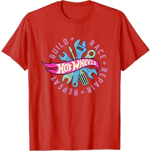 image:imageHot Wheels  Build Race Repair Repeat TShirtRed