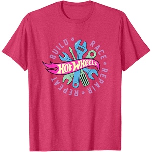 image:imageHot Wheels  Build Race Repair Repeat TShirtRed Heather