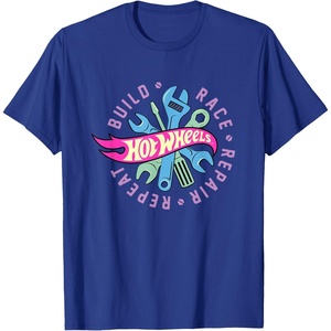 image:imageHot Wheels  Build Race Repair Repeat TShirtRoyal Blue