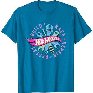 image:imageHot Wheels  Build Race Repair Repeat TShirtSapphire Blue