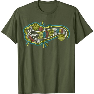 image:imageHot Wheels  Go Fast Cloud Logo TShirtOlive Green