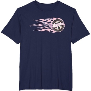 image:imageHot Wheels  Pink Flaming Tire TShirtNavy Blue