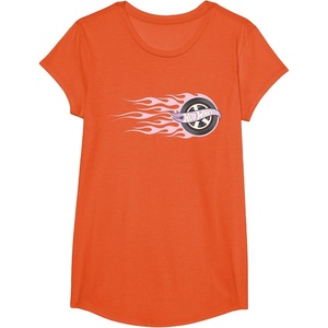 image:imageHot Wheels  Pink Flaming Tire TShirtOrange