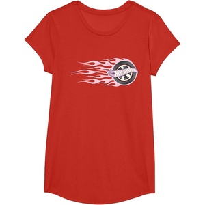 image:imageHot Wheels  Pink Flaming Tire TShirtRed