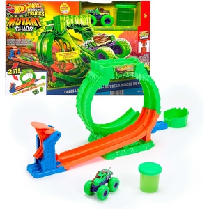 image:imageHot Wheels Monster Trucks Mutant Chaos Chaos Loop Challenge Playset