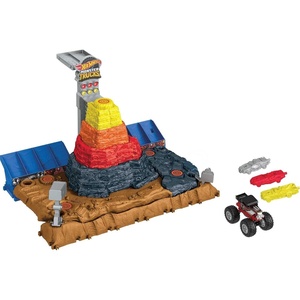 image:imageHot Wheels Monster Trucks Playset amp Toy Truck Arena Smashers Bone Shaker Ultimate Crush Yard Exclusive 164 Scale Bone Shaker amp 3 Crushable Cars