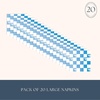 image:imageBonjour Fte Hot Wheels Blue Foil Checker Napkins Pack of 20 65