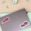image:imageHot Wheels Badge Adhesive Vinyl DecalMaroon